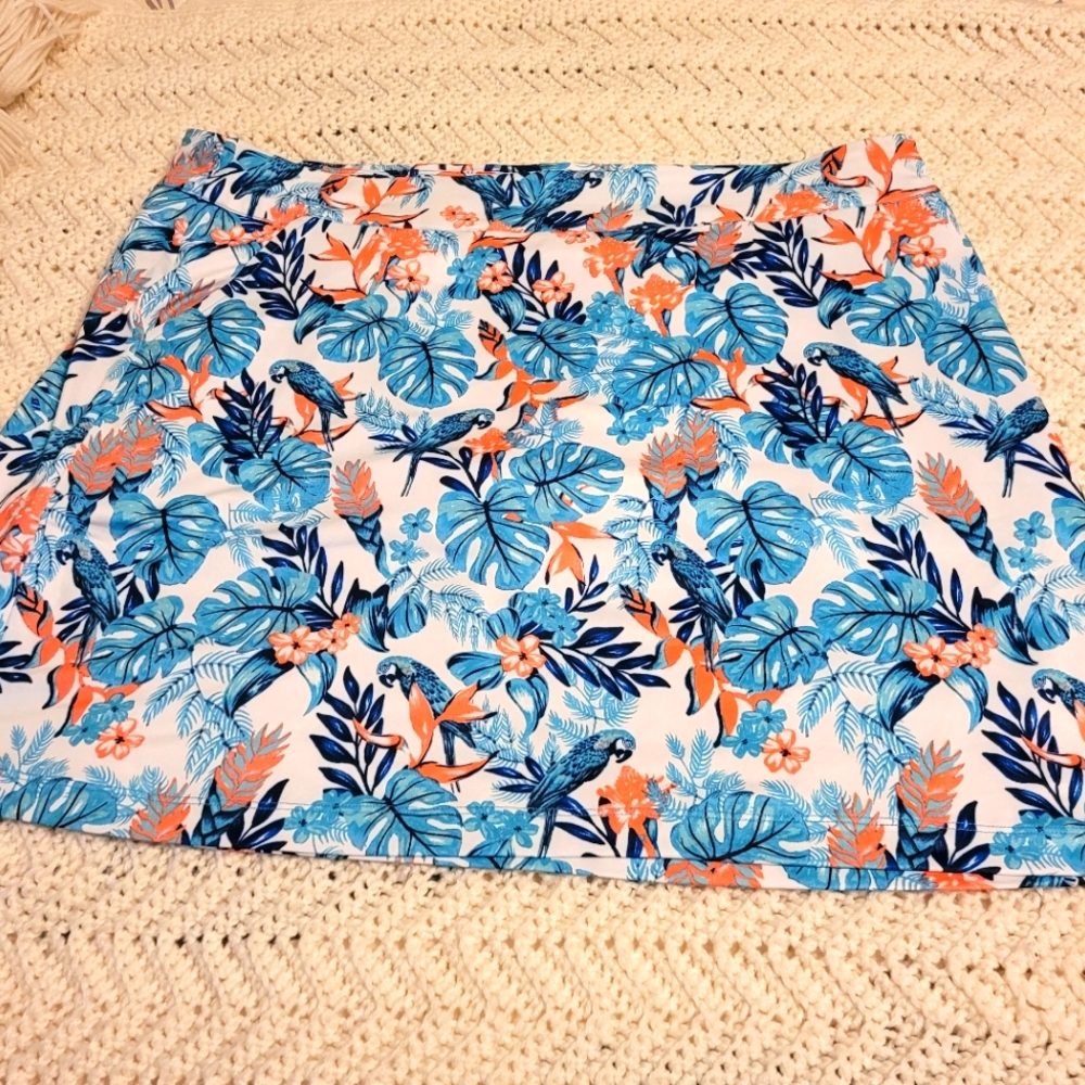 NWOT Coral Bay Tropical Skort SIZE 1X